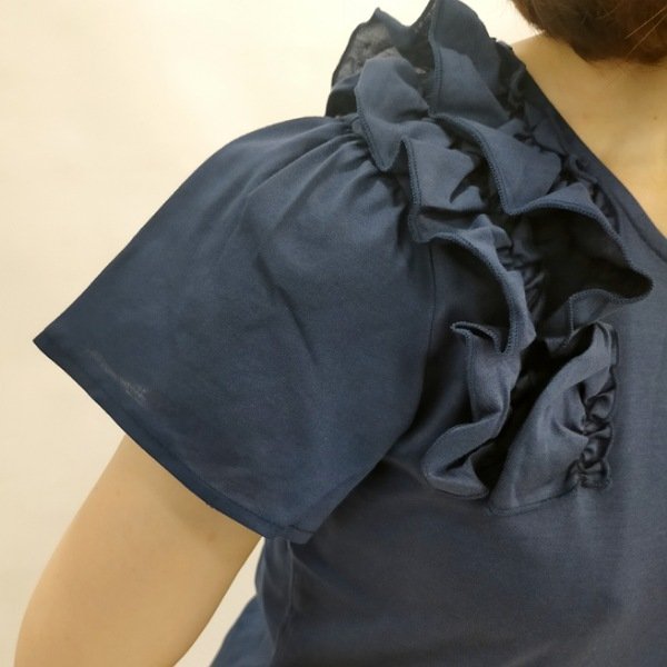 画像8: 【  LaLa ラストセール】ショルダーレース半袖Tブラウス  送料220円代引は通常送料 (8)