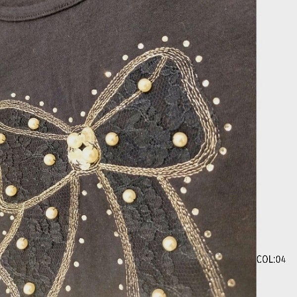 画像13: 【LaLa ラストセール】レースパールビジュウ銀糸リボンモチーフ 送料220円代引は通常送料 (13)