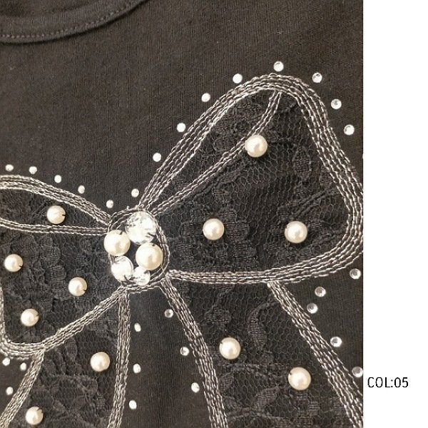 画像14: 【LaLa ラストセール】レースパールビジュウ銀糸リボンモチーフ 送料220円代引は通常送料 (14)
