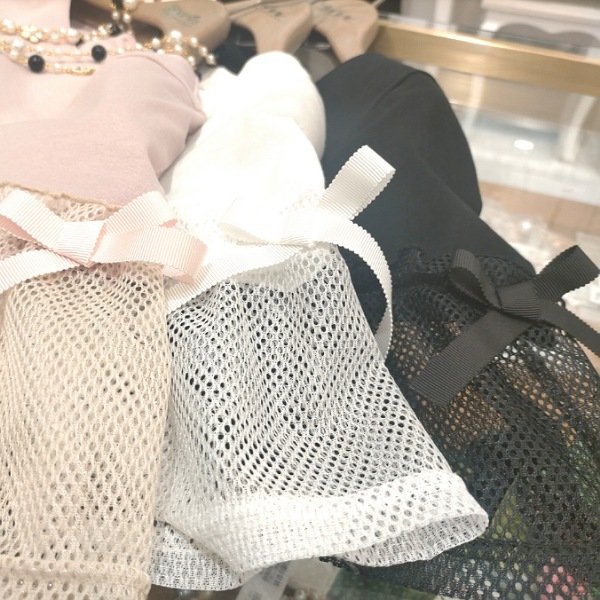 画像6: 【  LaLa ラストセール】袖レース・リボンのカットソーTシャツ (6)