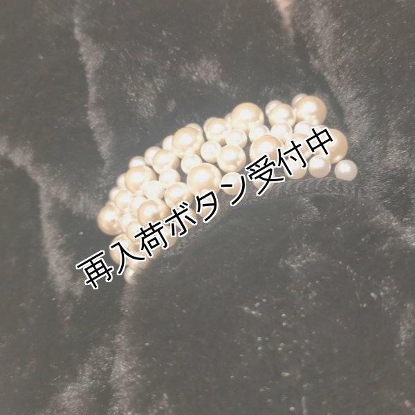 画像9: 【シャルル50%OFF 在庫限り】】パールが可愛いフェイクラビットファーストール (9)