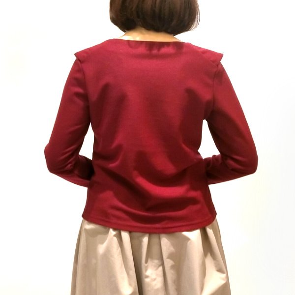 画像3: 【LALA 50%OFF】丸首の立体リボンデザインのカットソー (3)