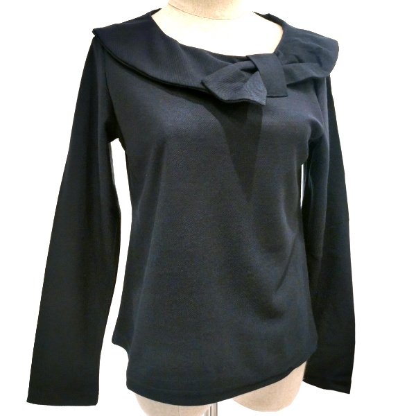 画像9: 【LALA 50%OFF】丸首の立体リボンデザインのカットソー (9)