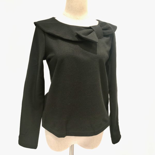 画像5: 【LALA 50%OFF】丸首の立体リボンデザインのカットソー (5)