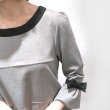 画像4: 【NEWブランド LALA 50%OFF】配色デザインの袖に立体リボンのチュニック (4)