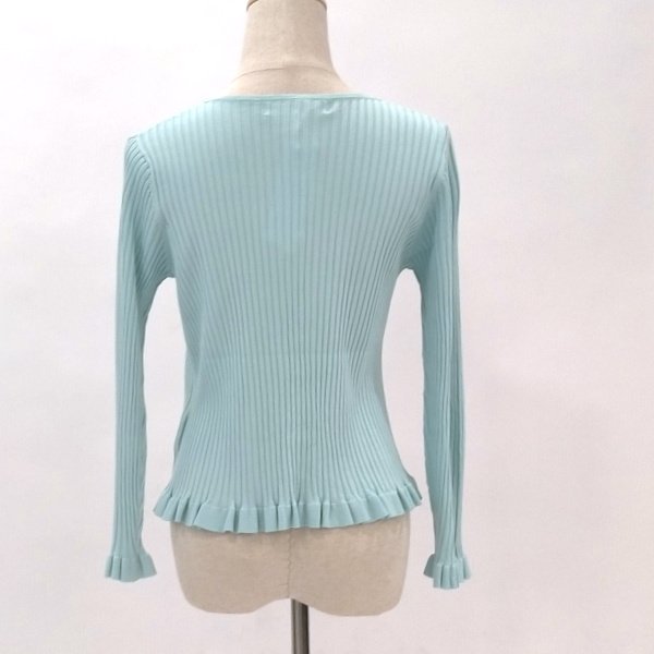 画像4: 【SuperBeauty  】ALLシーズン定番 飾りボタンの裾フリルリブカーデ送料220円代引通常送料 (4)