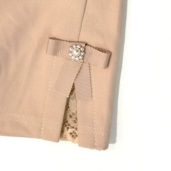 画像8: 【●半額以下SALE● LaLa 】送料220円代引は通常送料 レース×リボン　ストレッチパンツ (8)