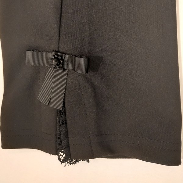 画像6: 【●半額以下SALE● LaLa 】送料220円代引は通常送料 レース×リボン　ストレッチパンツ (6)