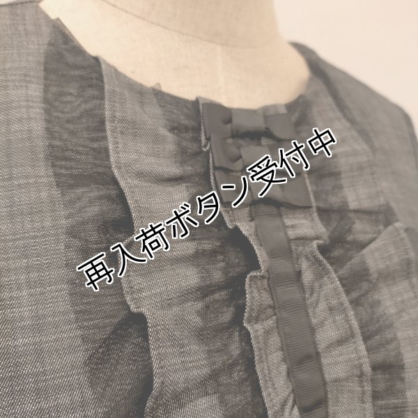 画像6: 【●50%OFF以下●さらにPOINT&クーポンOK エクラタン Eclatant】デニム胸元フリル・リボンワンピース　 (6)