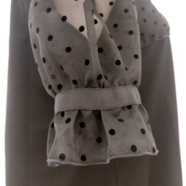 画像10: 【SALE4,900円   LaLa】ドッド袖の切替チュニック  送料220円代引は通常送料 　 (10)