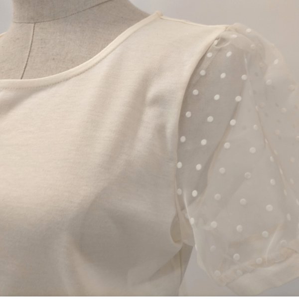 画像11: 【 LaLa 50%OFFセール】ドッド袖のカットソー  送料220円代引は通常送料 　 (11)