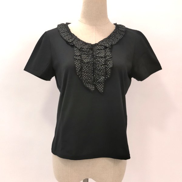 画像12: 【  LaLa ラストセール】胸元フリル・ドットデザインＴシャツ  送料220円代引は通常送料 (12)