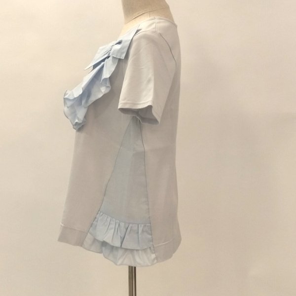 画像5: 【LaLa ラストセール】リボンとフリル飾り・サイドフリルカットソー  送料220円代引は通常送料 (5)