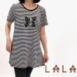 画像1: 【NEW BRAND LaLa ラストセール】レースパールビジュウ銀糸リボンモチーフ《送料220円代引は通常送料》飾りコットン100％ロング丈 (1)