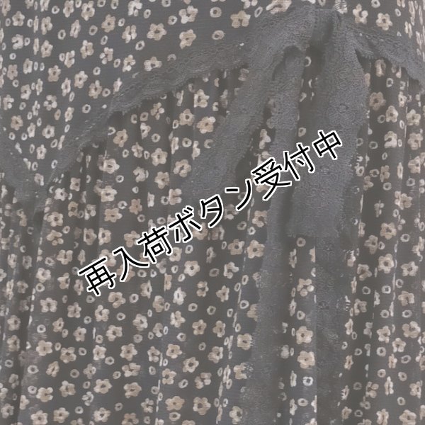 画像4: 【今週の追加 《半額以下+クーポン＋POINT！》SuperBeauty 】小花モノトーンプリントパワーネット素材スカート (4)