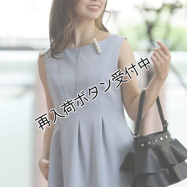 画像2: 【ポンヌフ Pont Neuf●50%OFF● 】シルエットが綺麗な袖なしワンピース (2)