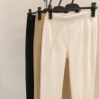 画像8: 【●半額以下SALE● スーパービューティー】Pants　裾サイドリボン＆パール使いハイテンション素材パンツ (8)