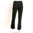 画像4: 【SALE●半額以下● スーパービューティー】Pants　ハイテイション素材サイドリボン＆スリット＆裾レースパンツ (4)