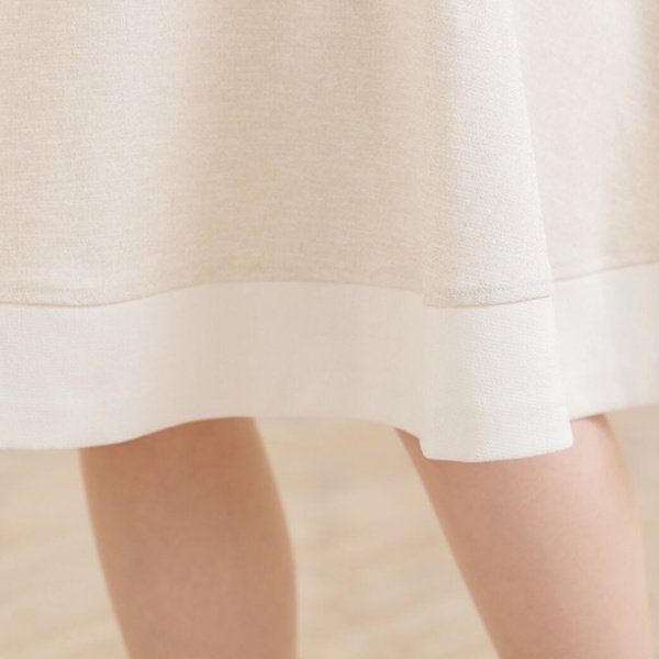 画像4: 【●50%OFF以下●さらにPOINT&クーポンOK エクラタン Eclatant 】パール付バイカラーセレモニーフレアワンピース (4)