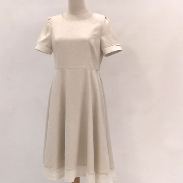 画像6: 【●50%OFF以下●さらにPOINT&クーポンOK エクラタン Eclatant 】パール付バイカラーセレモニーフレアワンピース (6)