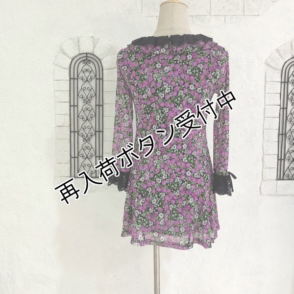 画像6: 【SuperBeauty  】<送料220円代引不可>バラ小花柄パワーネットチュニック (6)