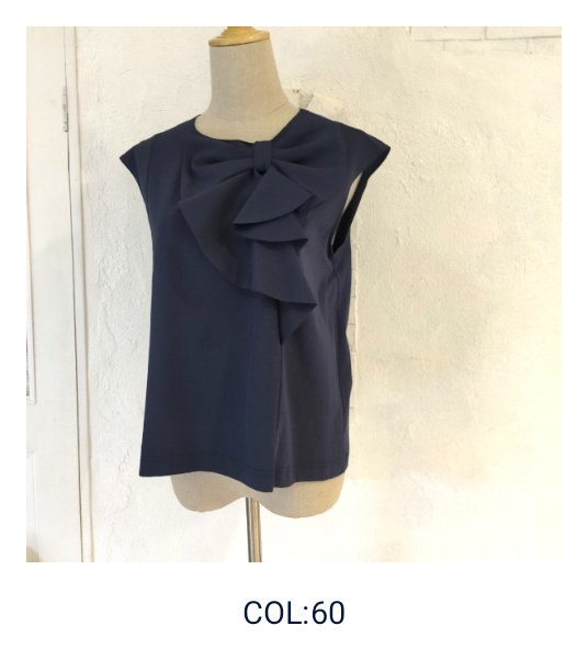 画像5: 【●50%OFF以下●春夏 エクラタン Eclatant 2023】カタログ表紙掲載　ビックリボンラッフルフレンチスリーブカットソー＜単品送料2 (5)