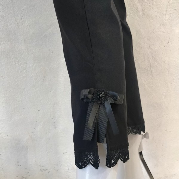 画像6: 【LaLa 】超人気グレードアップ裾スカラップレーステーパードパンツ送料220円代引は通常送料 (6)