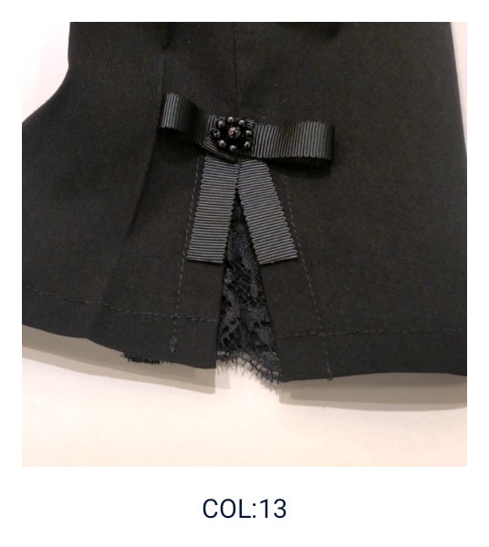 画像16: 【LaLa 】部分レースアンクル丈テーパードパンツ  送料220円代引は通常送料 (16)