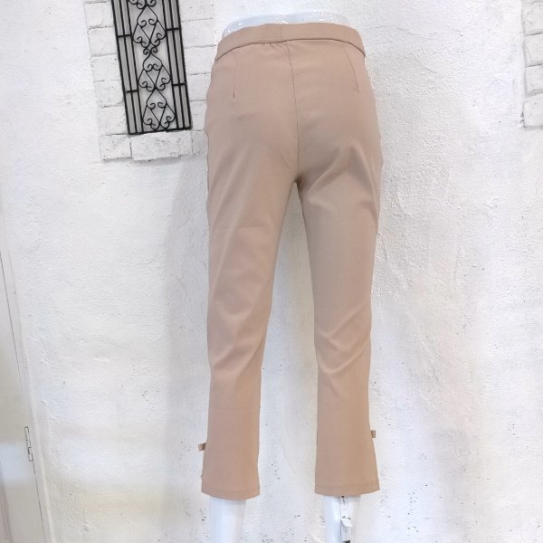 画像11: 【LaLa 】部分レースアンクル丈テーパードパンツ  送料220円代引は通常送料 (11)