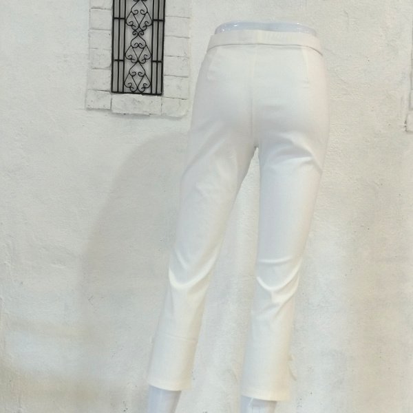 画像7: 【LaLa 】部分レースアンクル丈テーパードパンツ  送料220円代引は通常送料 (7)