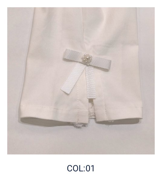 画像14: 【LaLa 】部分レースアンクル丈テーパードパンツ  送料220円代引は通常送料 (14)