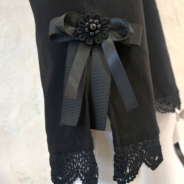 画像7: 【LaLa 】超人気グレードアップ裾スカラップレーステーパードパンツ送料220円代引は通常送料 (7)