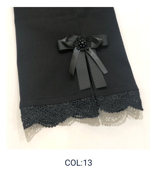 画像16: 【LaLa 】超人気グレードアップ裾スカラップレーステーパードパンツ送料220円代引は通常送料 (16)