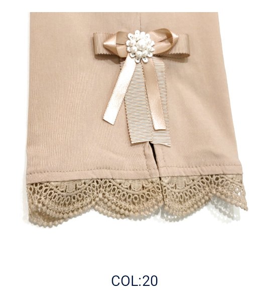 画像15: 【LaLa 】超人気グレードアップ裾スカラップレーステーパードパンツ送料220円代引は通常送料 (15)