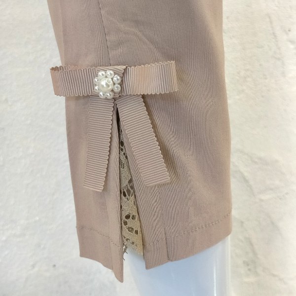 画像10: 【LaLa 】部分レースアンクル丈テーパードパンツ  送料220円代引は通常送料 (10)