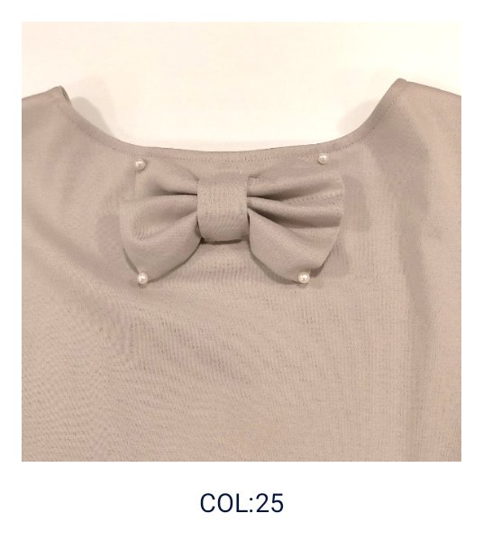 画像11: 【●50%OFF以下●さらにPOINT&クーポンOK エクラタン】1036パール付リボンティアードカットソー＜単品送料220円(代引き通常送料)＞ (11)