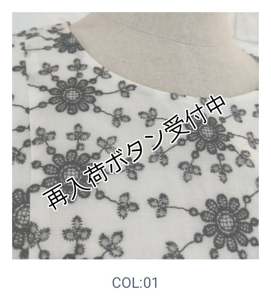 画像2: 【今週の追加 《半額以下+クーポン＋POINT！》SuperBeauty 】花柄刺しゅう　半袖ワンピース (2)