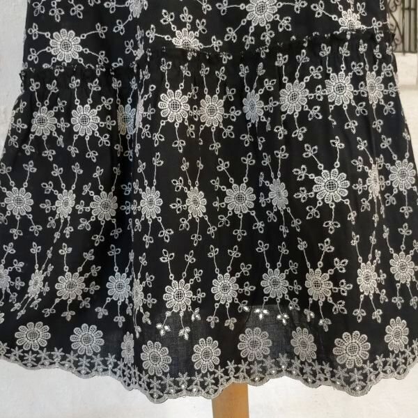 画像11: 【SuperBeauty  】花柄刺しゅう　半袖ワンピース (11)