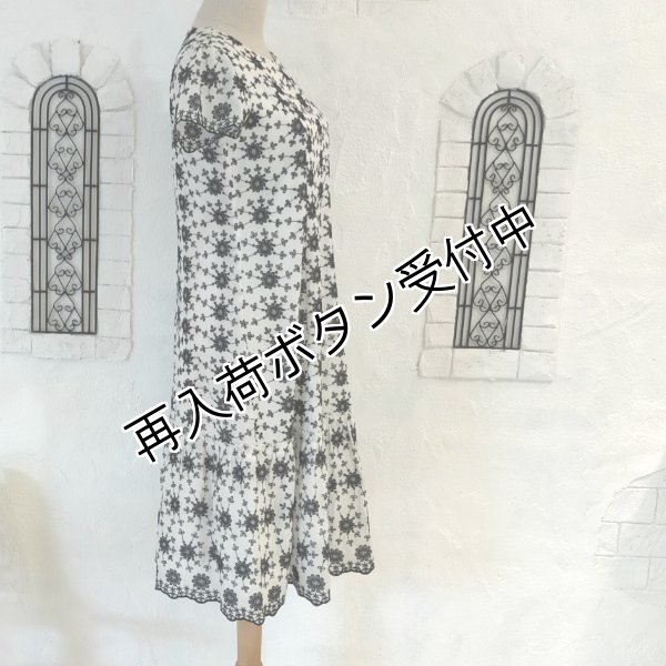 画像4: 【今週の追加 《半額以下+クーポン＋POINT！》SuperBeauty 】花柄刺しゅう　半袖ワンピース (4)