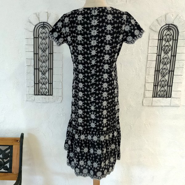 画像13: 【SuperBeauty  】花柄刺しゅう　半袖ワンピース (13)