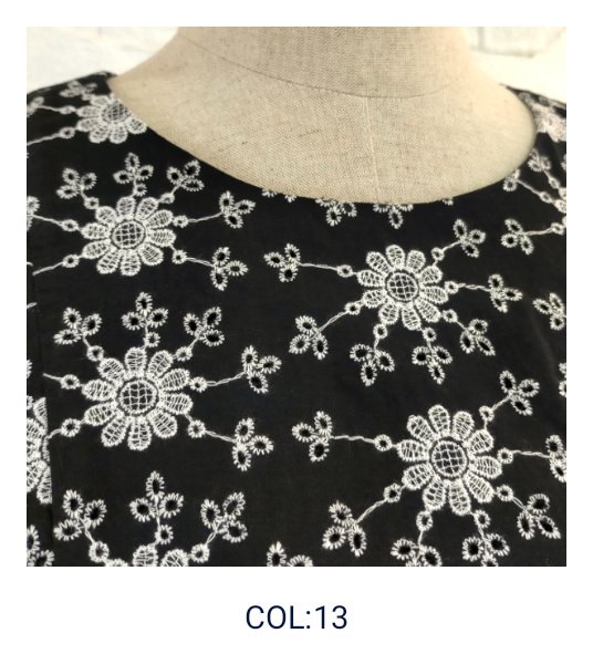 画像10: 【SuperBeauty  】花柄刺しゅう　半袖ワンピース (10)