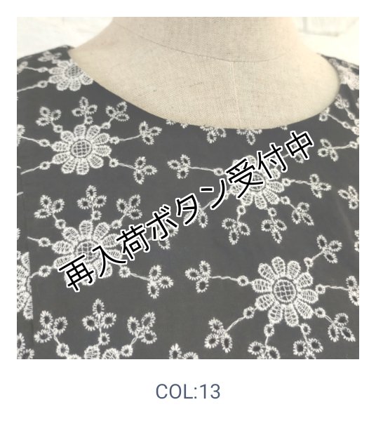画像10: 【今週の追加 《半額以下+クーポン＋POINT！》SuperBeauty 】花柄刺しゅう　半袖ワンピース (10)