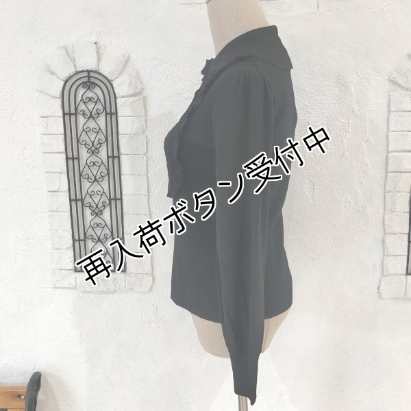 画像7: 【SuperBeauty  】ニット　レイヤード風デザインフリル衿セーター (7)