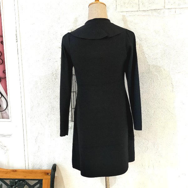 画像5: 【18,000円 →超特価 5900円＜在庫限り＞クーポン/POINT不可】ラッフル衿　ロングニットカーディガン (5)