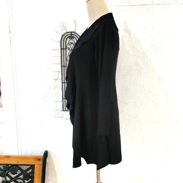 画像4: 【18,000円 →超特価 5900円＜在庫限り＞クーポン/POINT不可】ラッフル衿　ロングニットカーディガン (4)