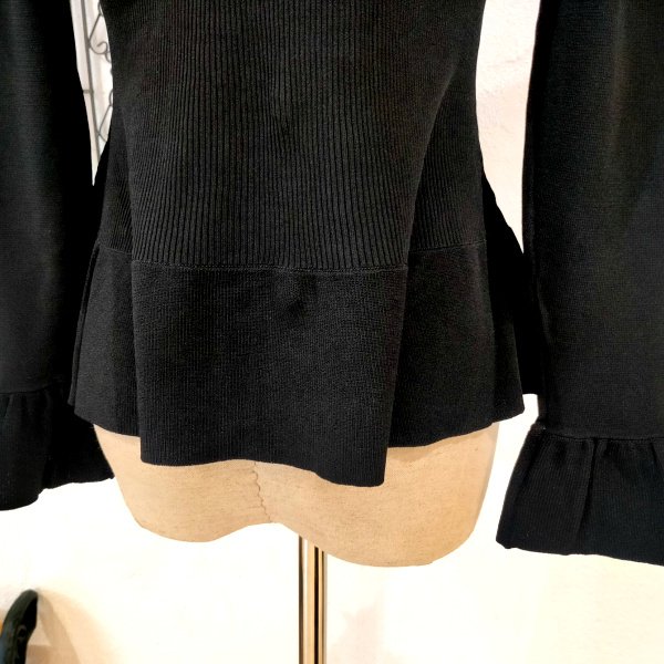 画像9: 【SuperBeauty 本日の日替わり逸品】23,000円 → 7,900円襟付き前立てフリルデザインニットカーディガン (9)