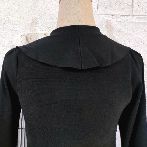 画像6: 【18,000円 →超特価 5900円＜在庫限り＞クーポン/POINT不可】ラッフル衿　ロングニットカーディガン (6)