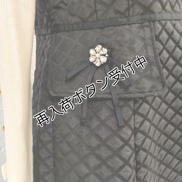 画像4: 【20,000円 →超特価 7900円＜在庫限り＞クーポン/POINT不可】スクエアネックキルティング風ジャンパースカート (4)