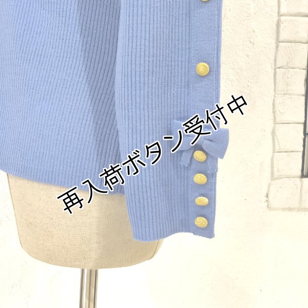 画像19: 【15,000円 →超特価 3900円＜在庫限り＞クーポン/POINT不可】袖リボン×金ボタンボウタイデザインセーター (19)