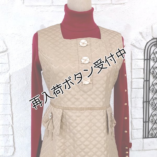 画像10: 【15,000円 →超特価 4,900円＜在庫限り＞クーポン/POINT不可】袖リボン×金ボタンデザインハイネックセーター 2321023 (10)